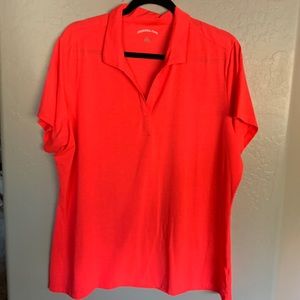 Women’s Neon Orange Polo Shirt